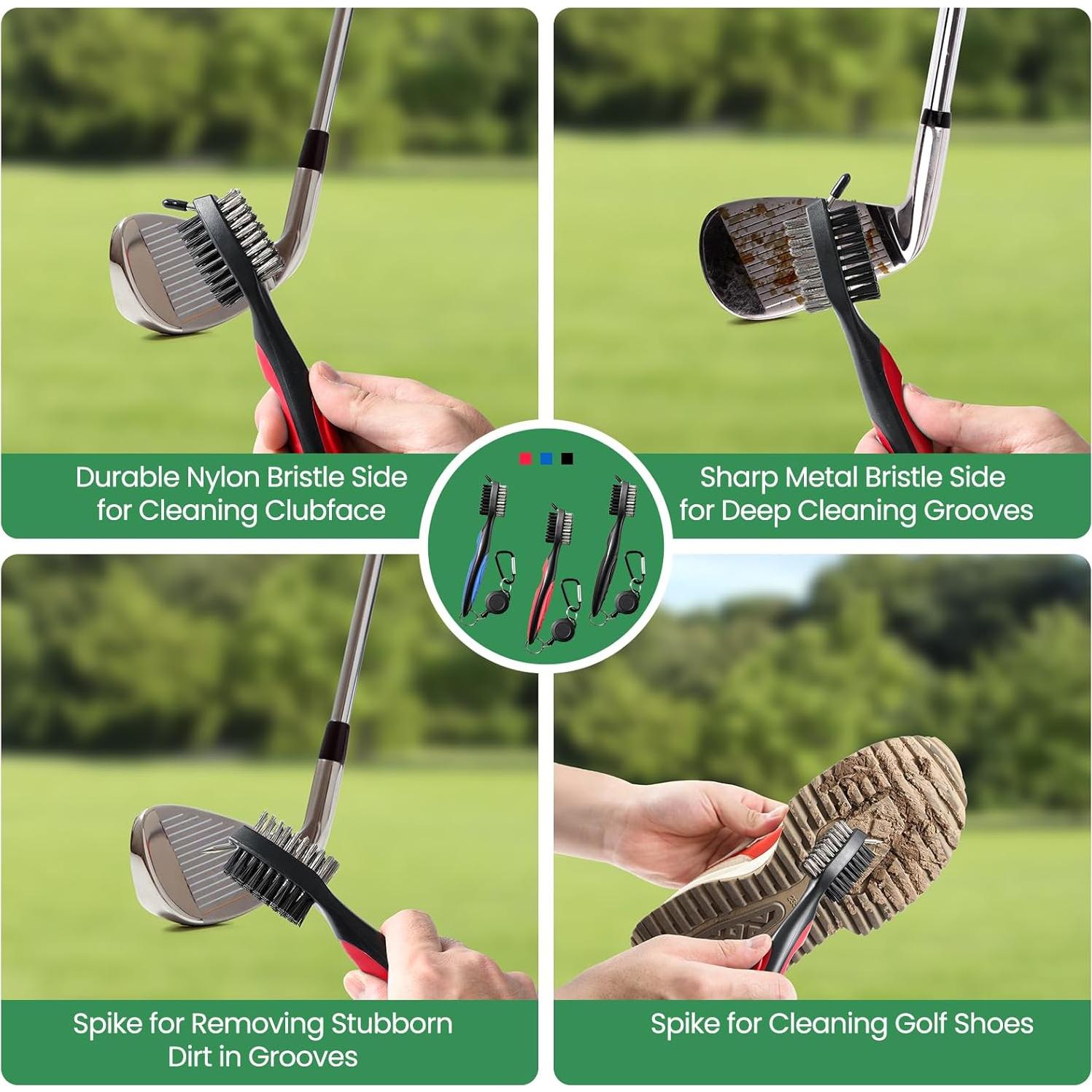 Paquete de 3 cepillos para palos de golf POIKSHARK - Accesorios