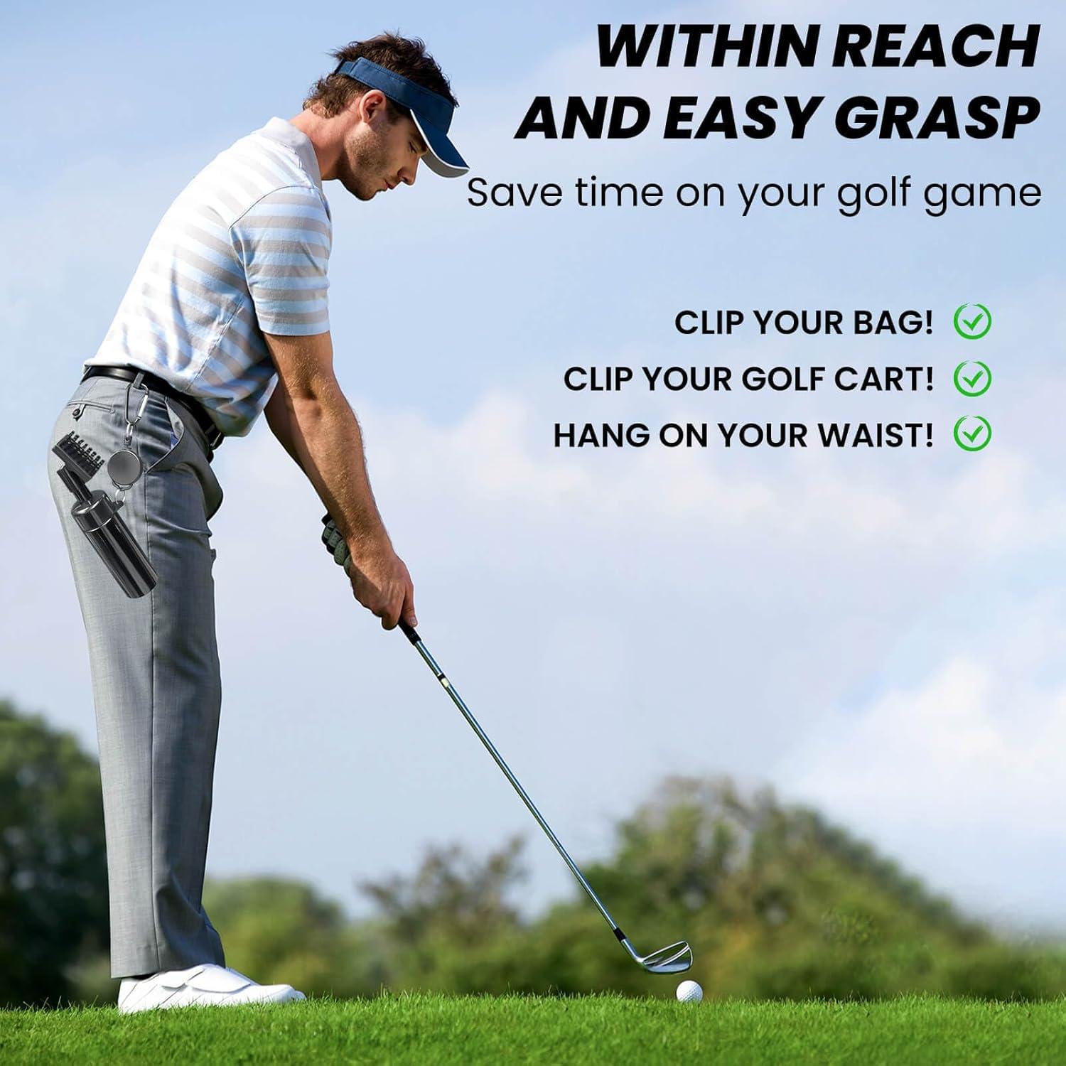 Limpiador de Palos de Golf BAPOTH con Cepillo y Toalla 60x40cm