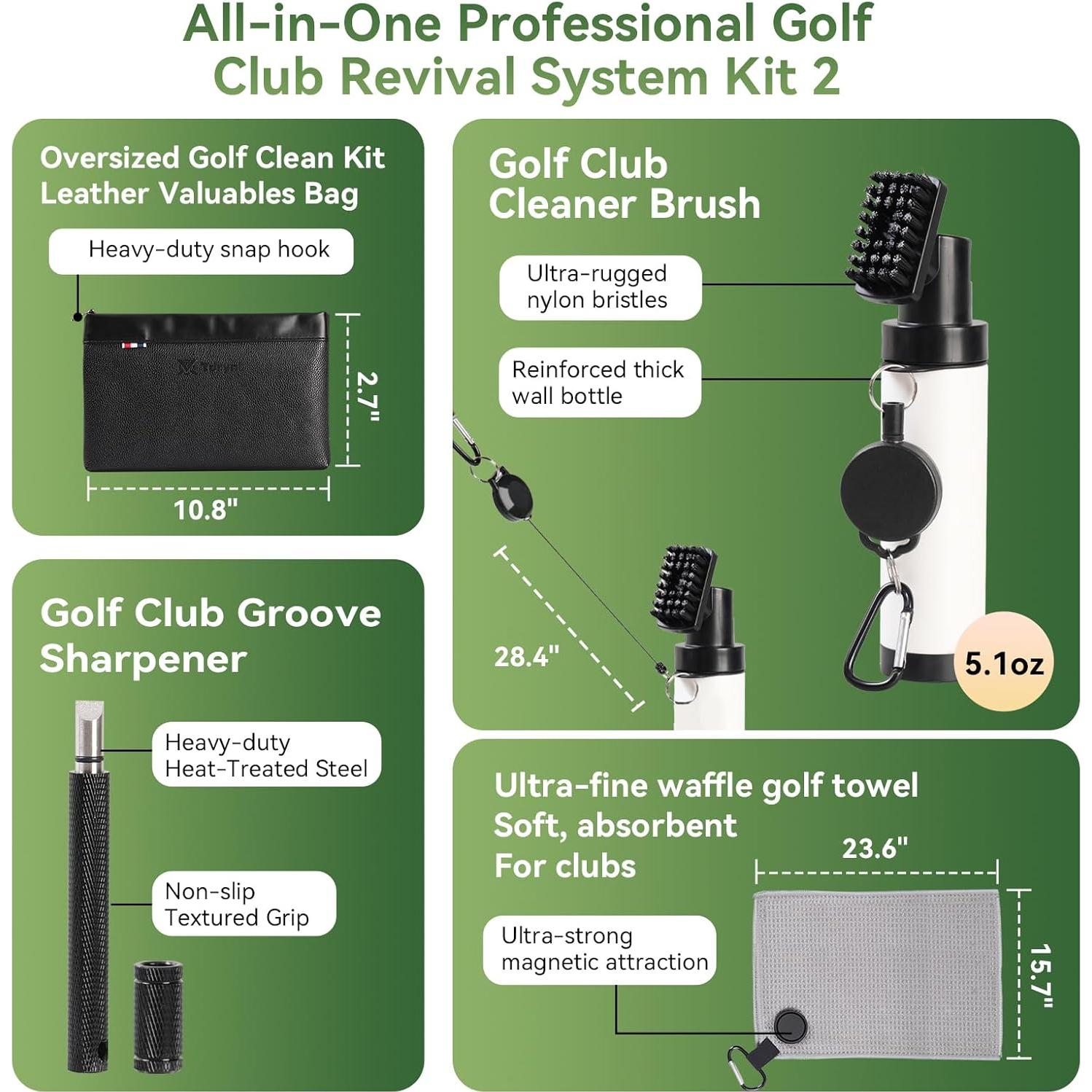 Kit de Cuidado para Palos de Golf Tdrynl - 7 Piezas Completo