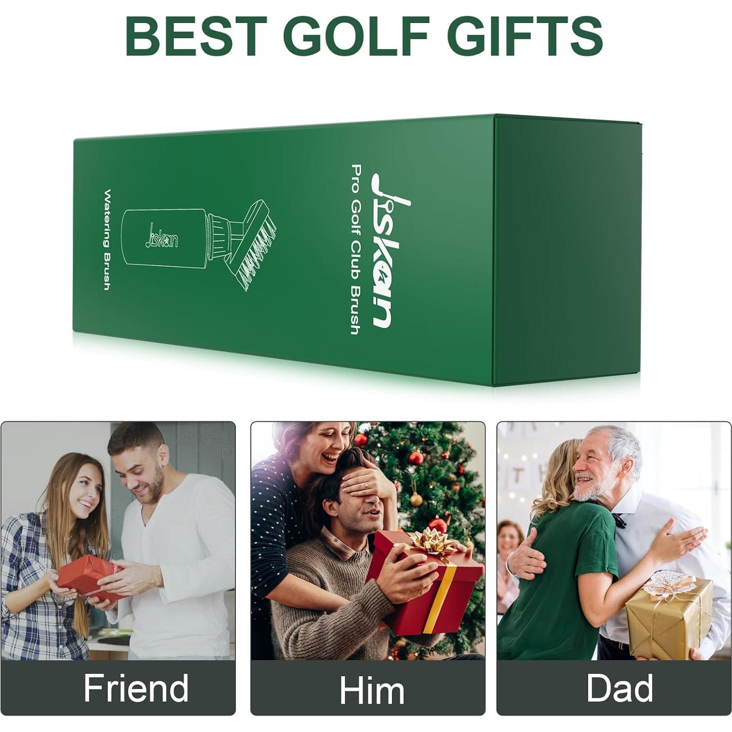 Kit de limpieza de palos de golf Jiskan con cepillo y afilador