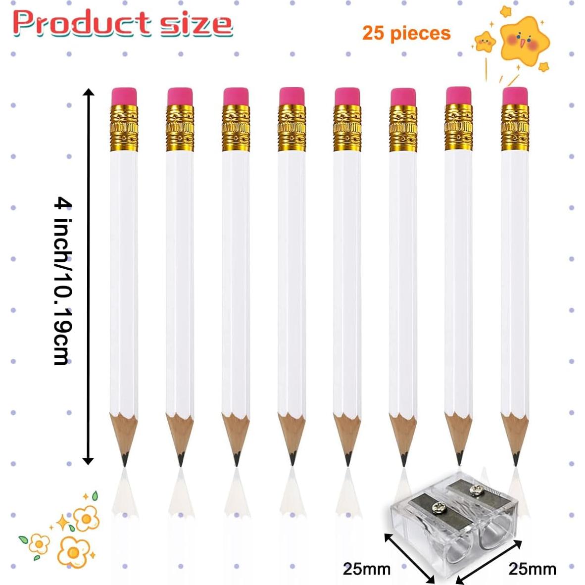 Lápices de Golf Adhere 25pcs Madera Grafito 2B Hexagonal