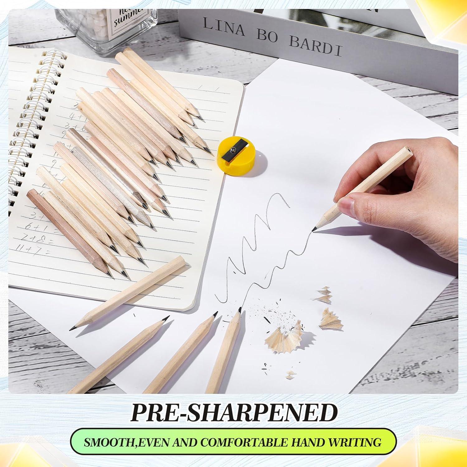 Lápices de Golf Yexiya Mini 80 Pcs Hexagonal Amarillo