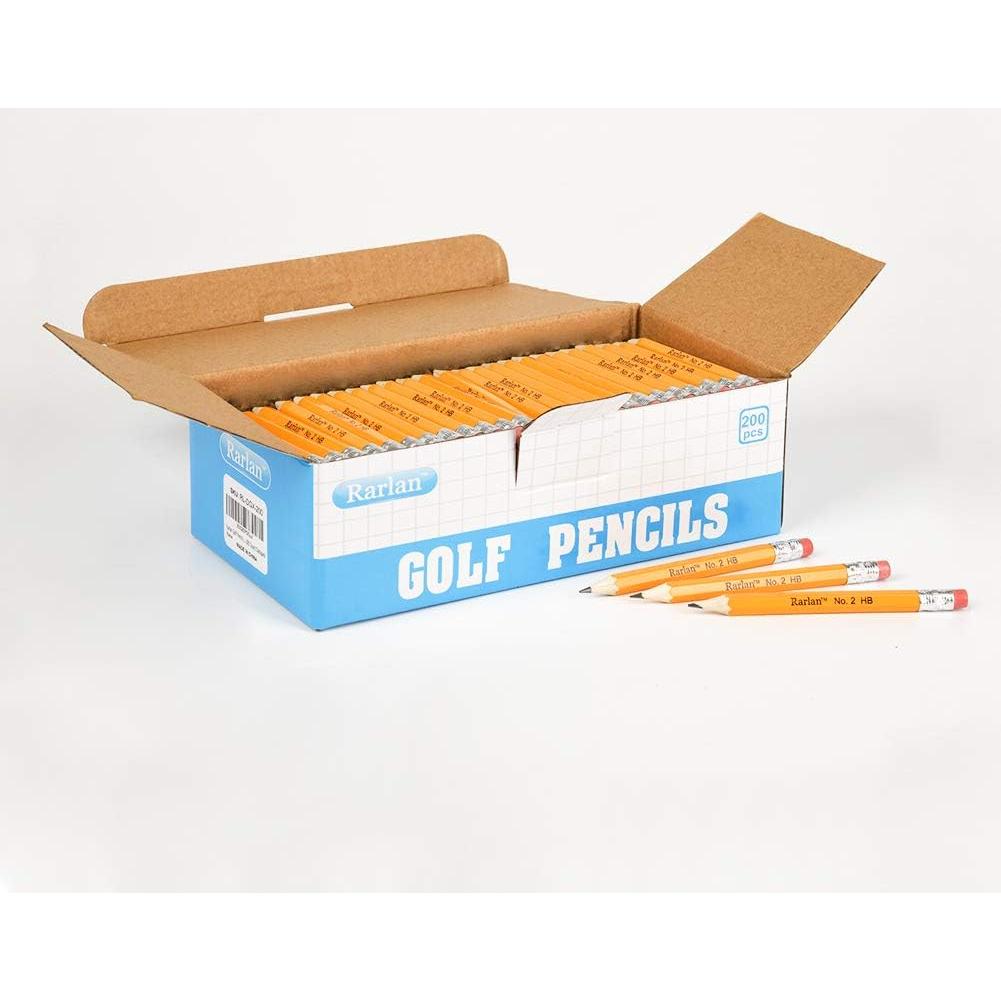 Lápices HB Rarlan con Borrador, Paquete de 200 Pre-afilados