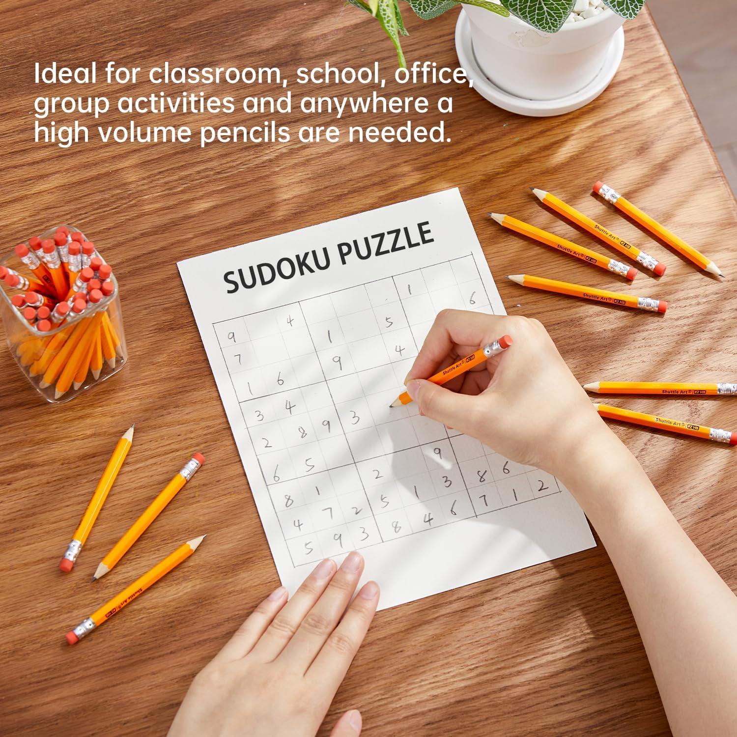 Paquete de 108 Lápices Shuttle Art #2 HB con Borradores