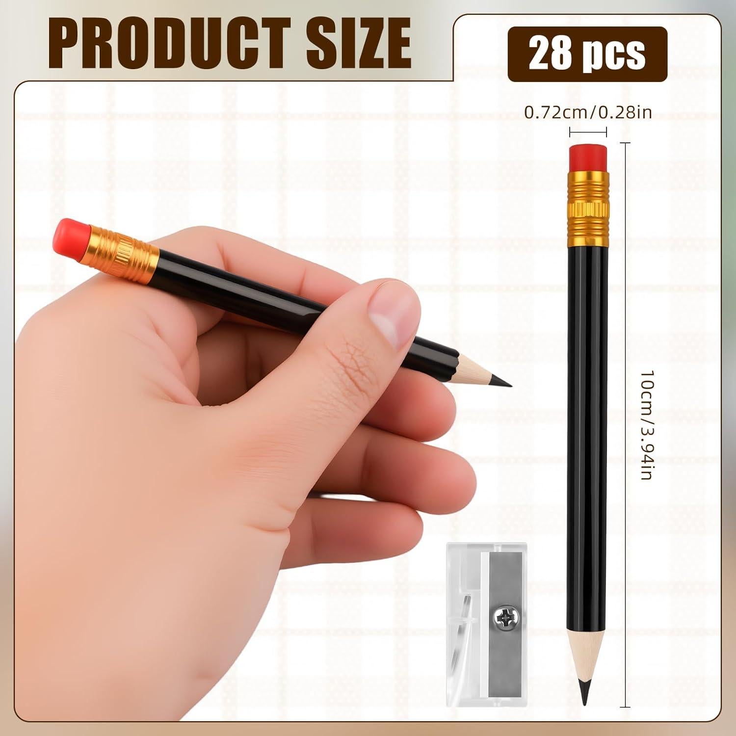 Juego de Lápices Mini Pre-Afilados Notoke - 28 Piezas