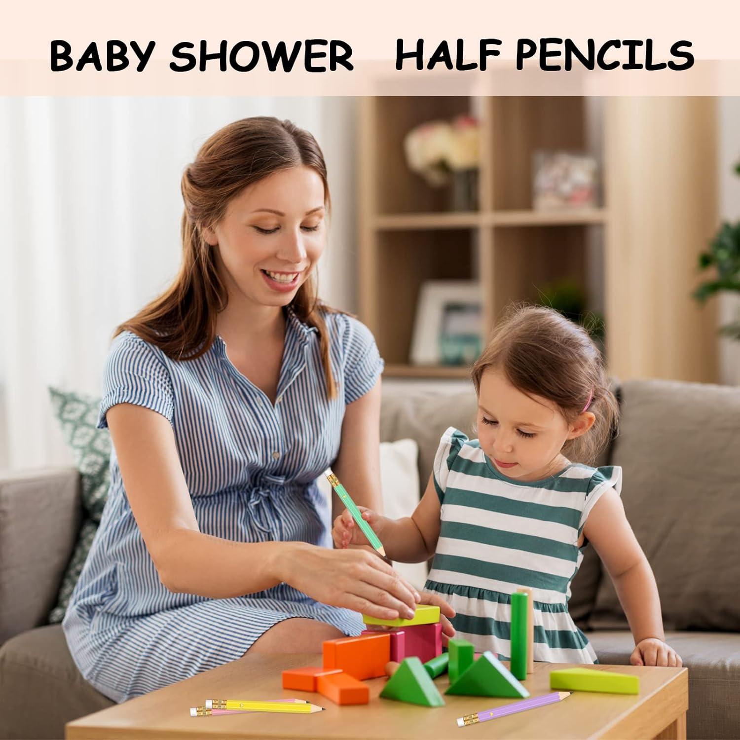 60 Lápices de Golf con Borrador Hawflu 10 cm Multicolor