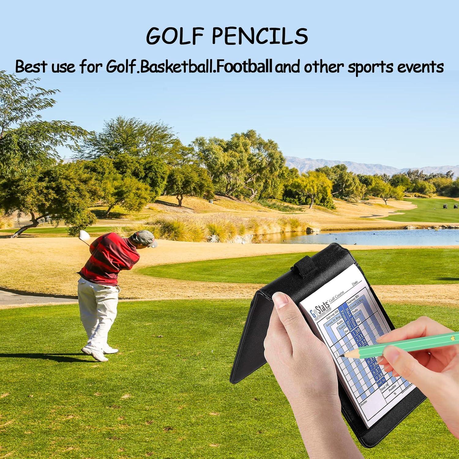 60 Lápices de Golf con Borrador Hawflu 10 cm Multicolor