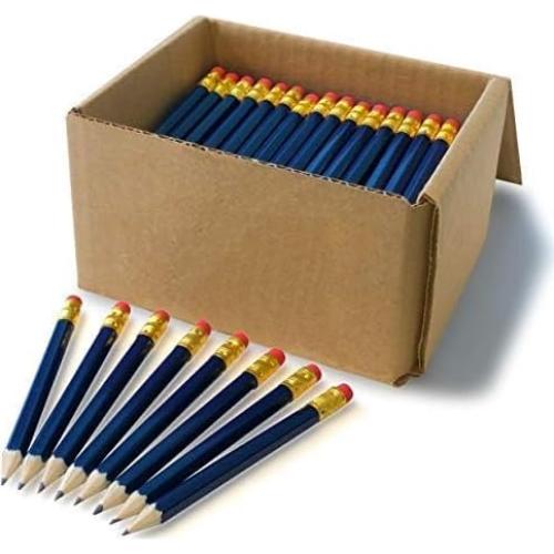 Lápices Cortos con Borrador Office Addiction N°2 - Caja 144