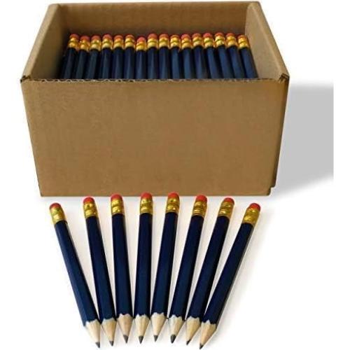 Lápices Cortos con Borrador Office Addiction N°2 - Caja 144