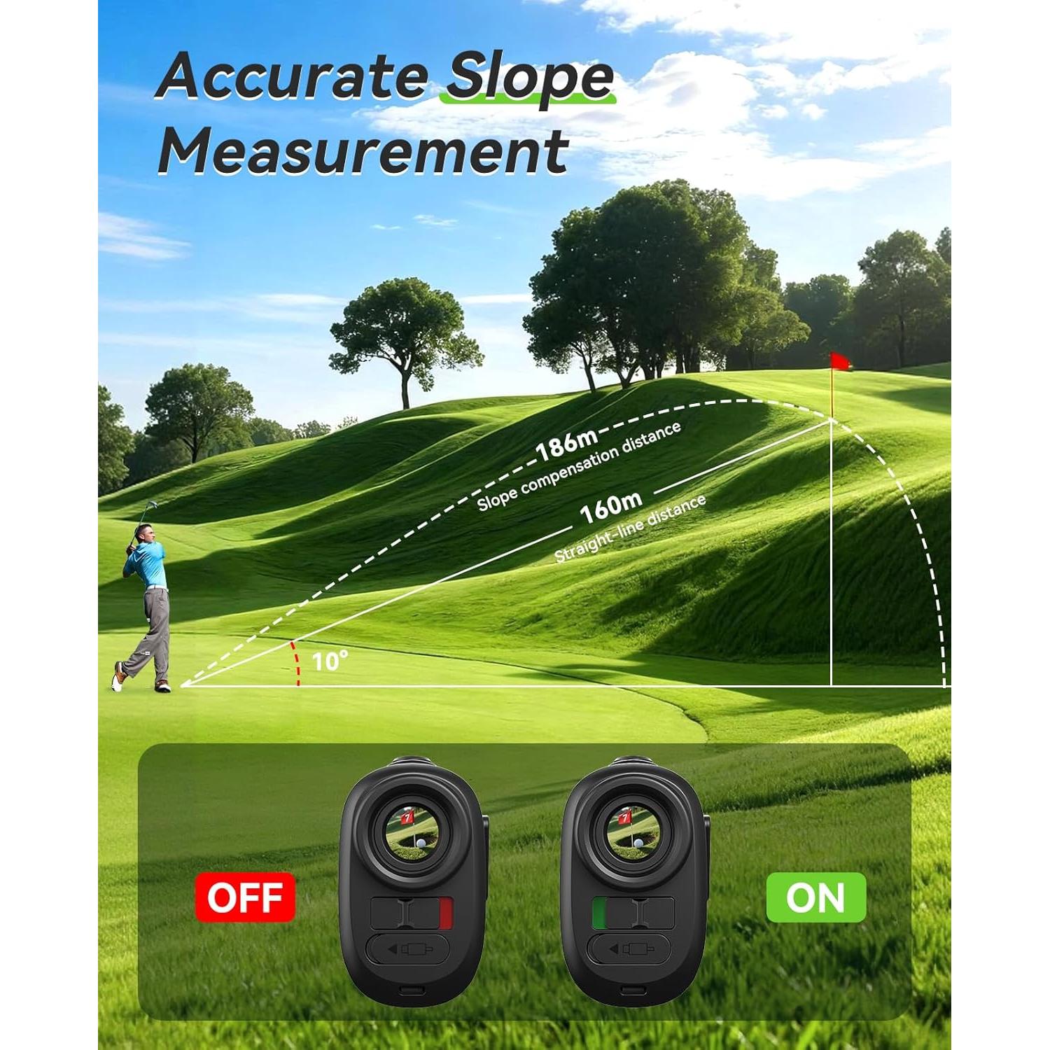 Buscador de Rango de Golf Hoorola SW-RF12 1200m IP54