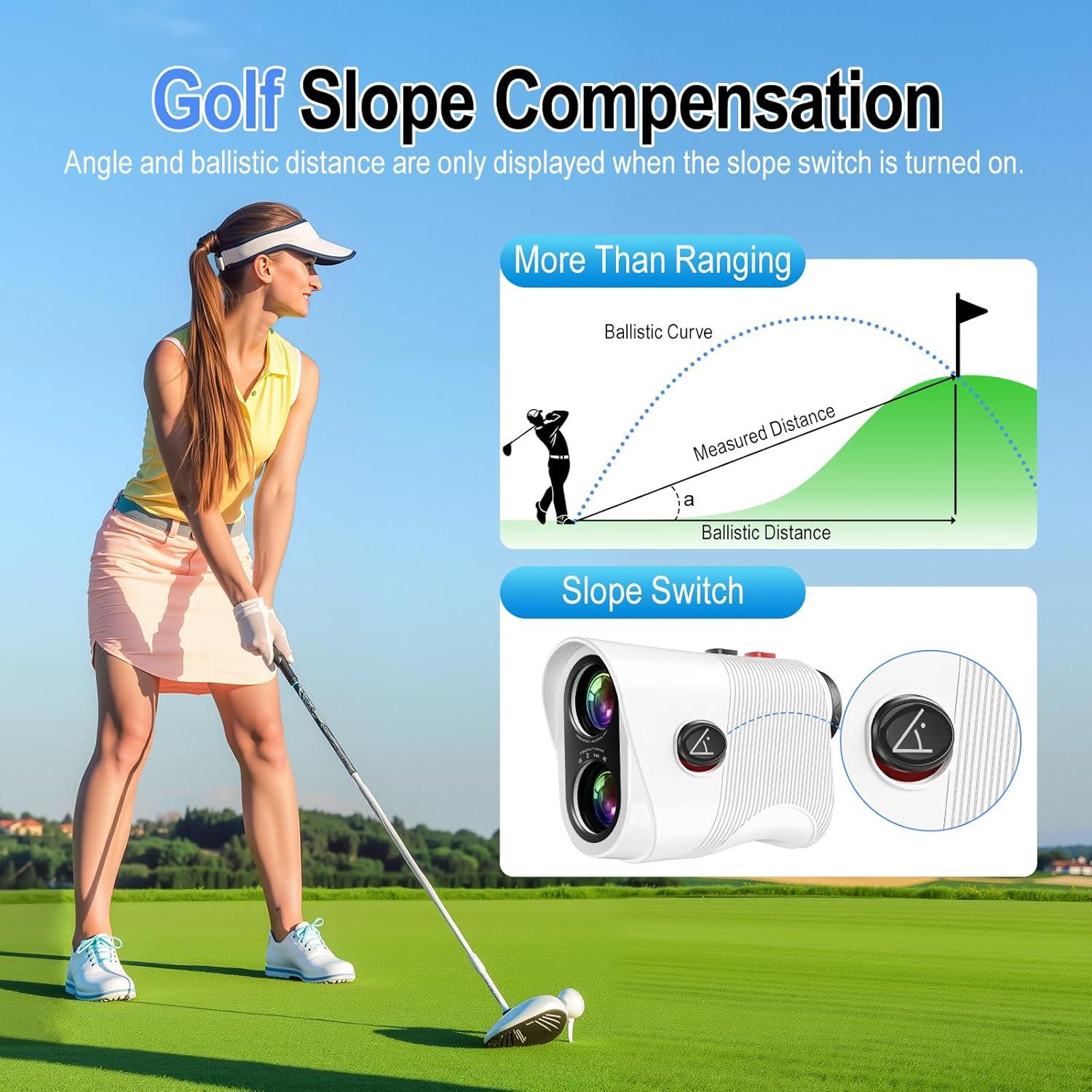 Buscador de Rango Láser HESAIN SH108 para Golf 1097m