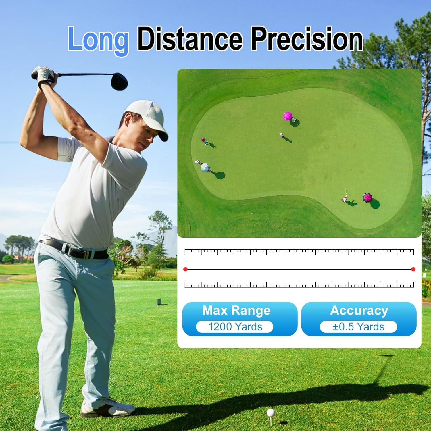 Buscador de Rango Láser HESAIN SH108 para Golf 1097m