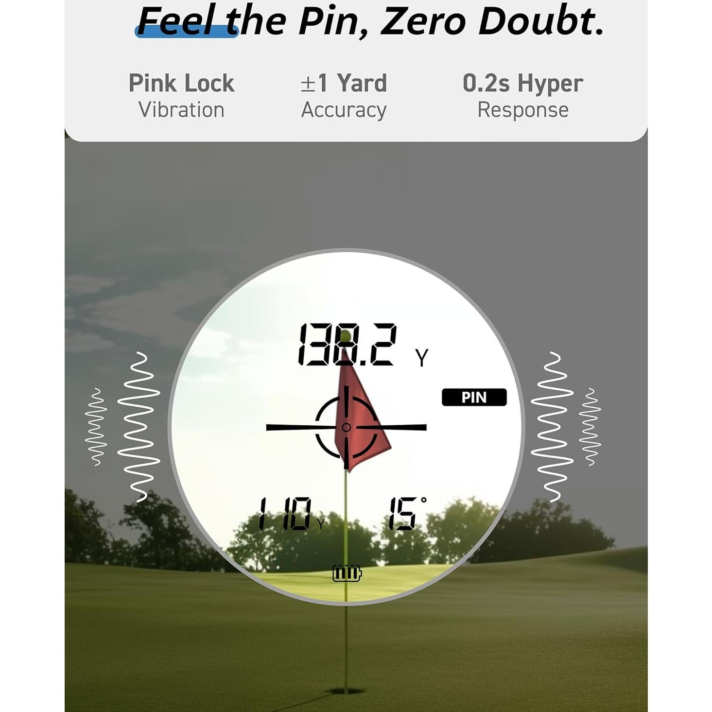 Buscador de Rango de Golf THARNOX 1300m Compacto USB-C