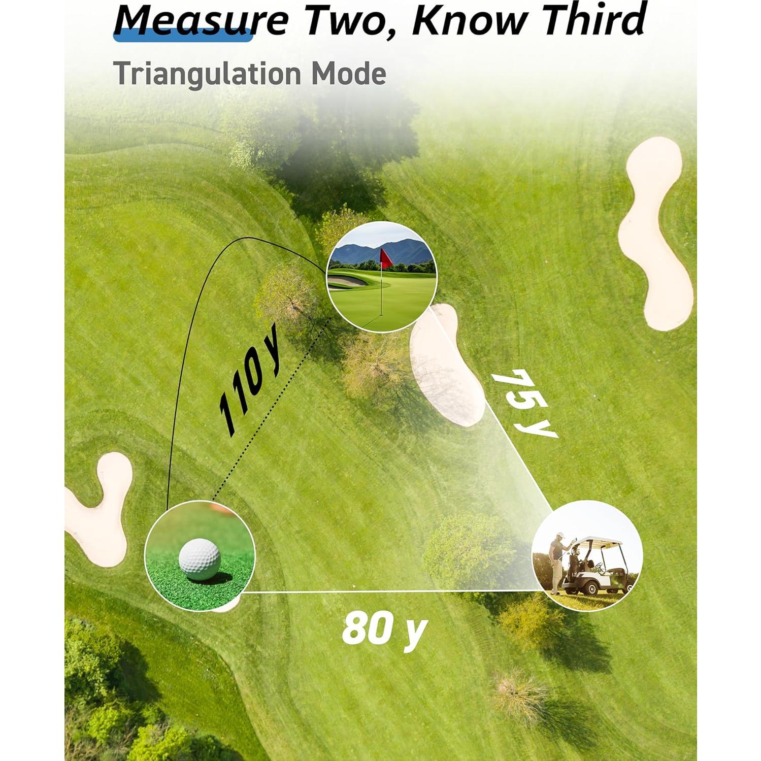 Buscador de Rango de Golf THARNOX 1300m Compacto USB-C