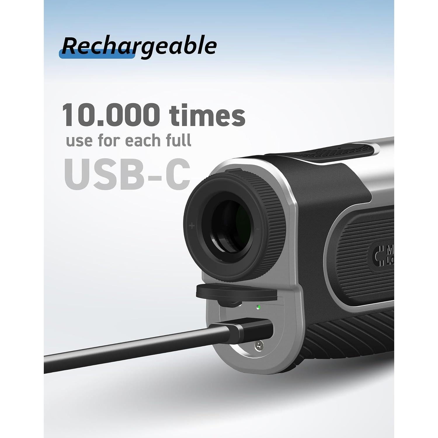 Buscador de Rango de Golf THARNOX 1300m Compacto USB-C