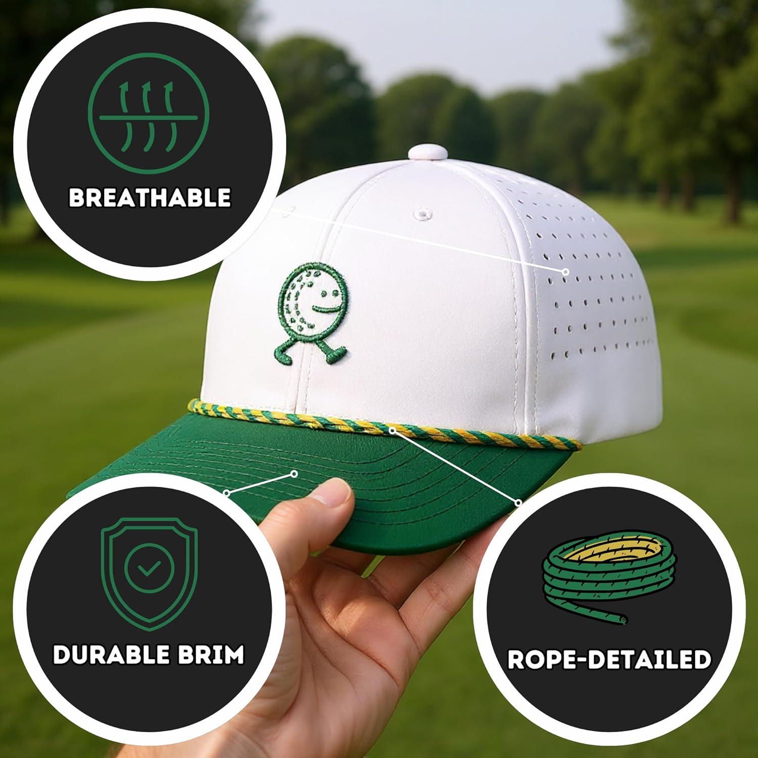 Gorra de Golf Divertida Snapback con Cuerda - Logo Bordado