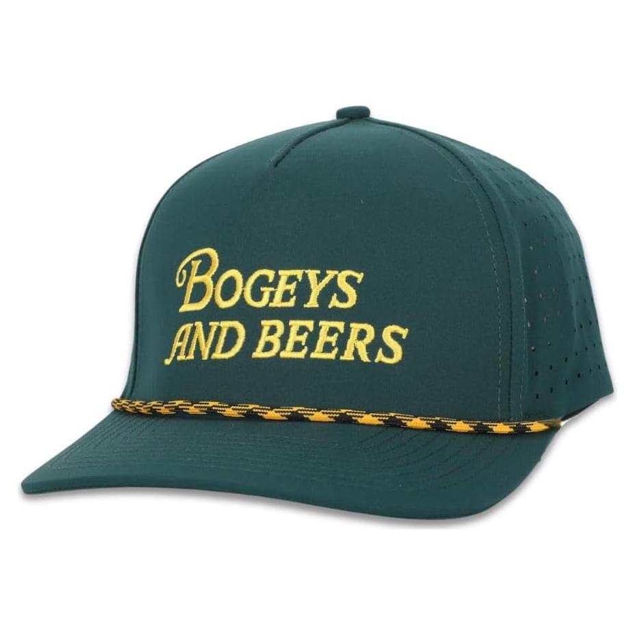 Gorra de Golf Divertida Bogeys y Cervezas Verde - Ajustable