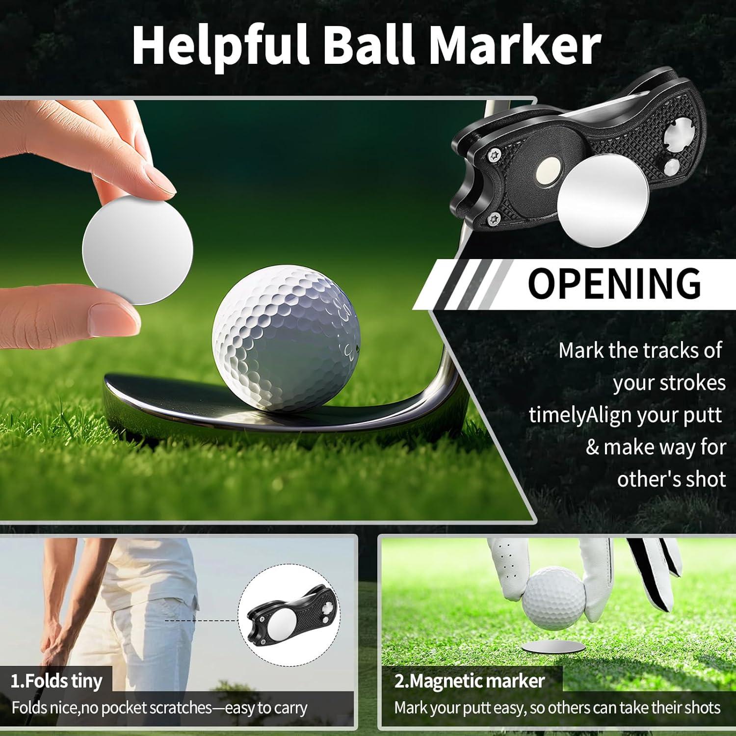 Kit de Reparación de Divots de Golf Xajie - Plegable y Magnético
