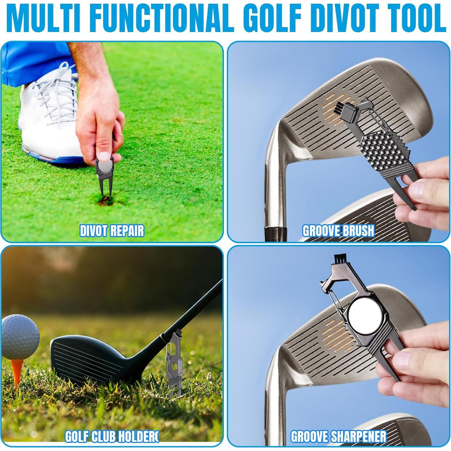 Herramienta de Golf Divot 7 en 1 Poen - Accesorios Multifuncionales