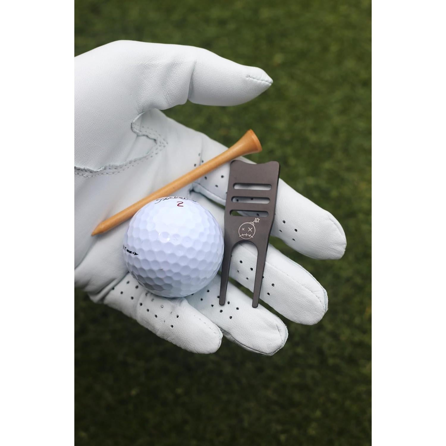 Herramienta de Divots de Titanio Fastfuse 4-en-1 para Golf