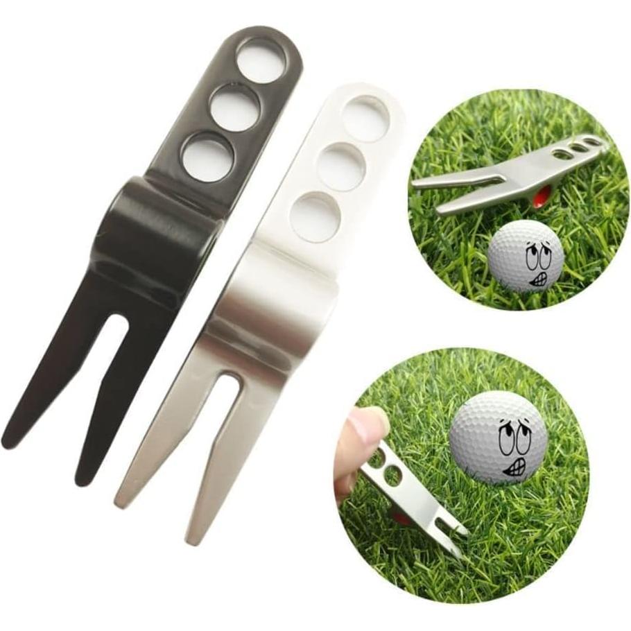 Herramienta de reparación de divots Juroicessry plata compacta