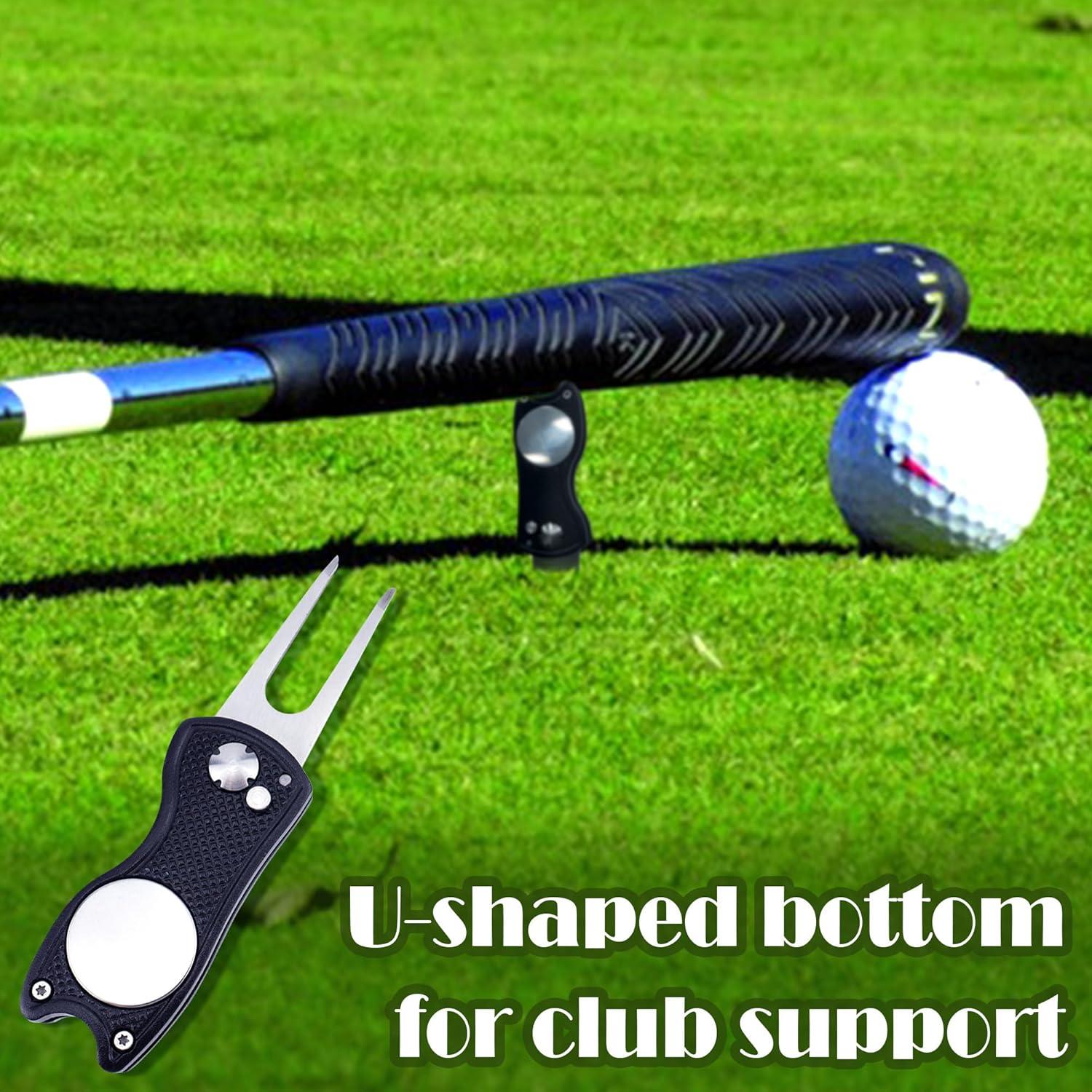 Herramienta de Reparación de Divots Quacc Plegable con Marcador