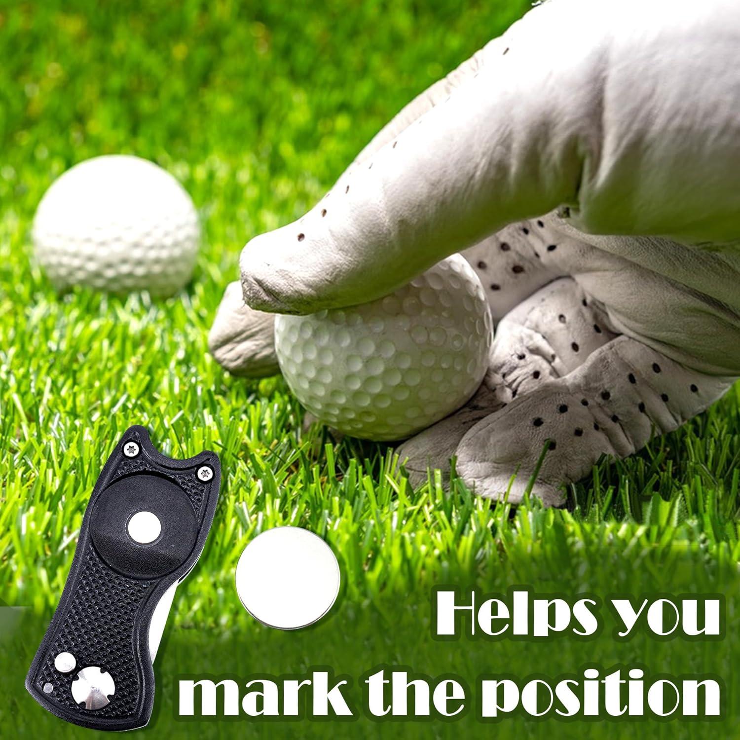 Herramienta de Reparación de Divots Quacc Plegable con Marcador