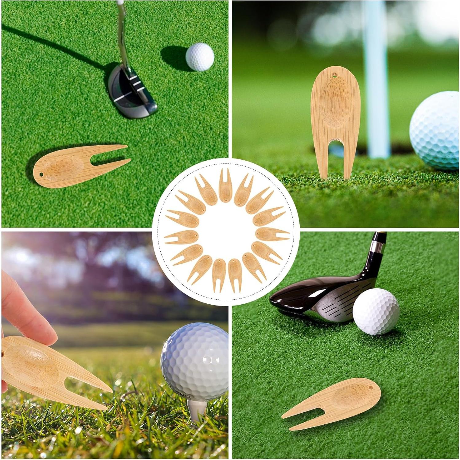 Kisangel Herramienta de Divot para Golf 75 Pcs Caqui