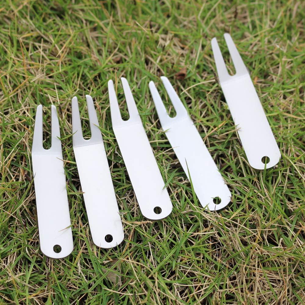 Herramienta de Divot de Golf GOLTERS - 4 Piezas Níquel Mate