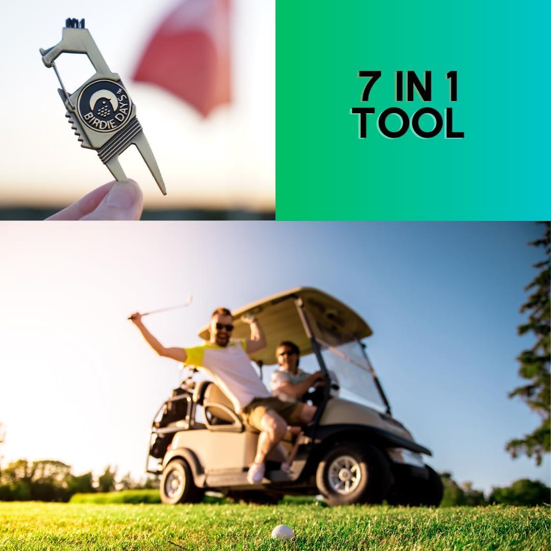 Conjunto de Regalo Herramienta Divot Golf Birdie Days Latón