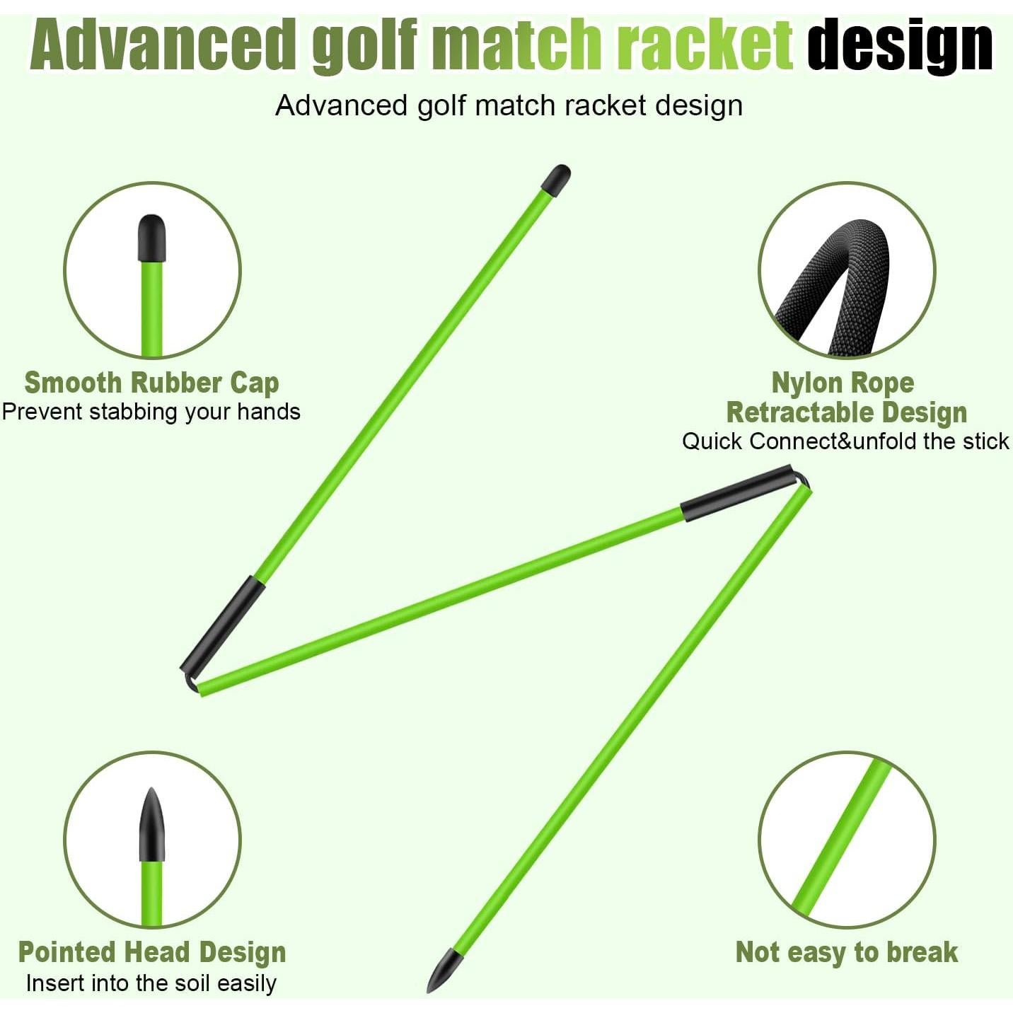 Palos de Alineación de Golf Jsportic 121.92 cm 2 Pack