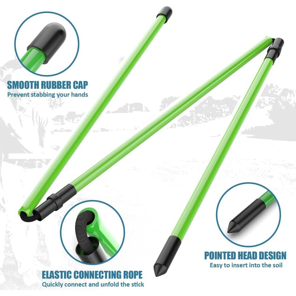 Paquete de 2 Palos de Alineación de Golf SLinBeiBy 121.92 cm