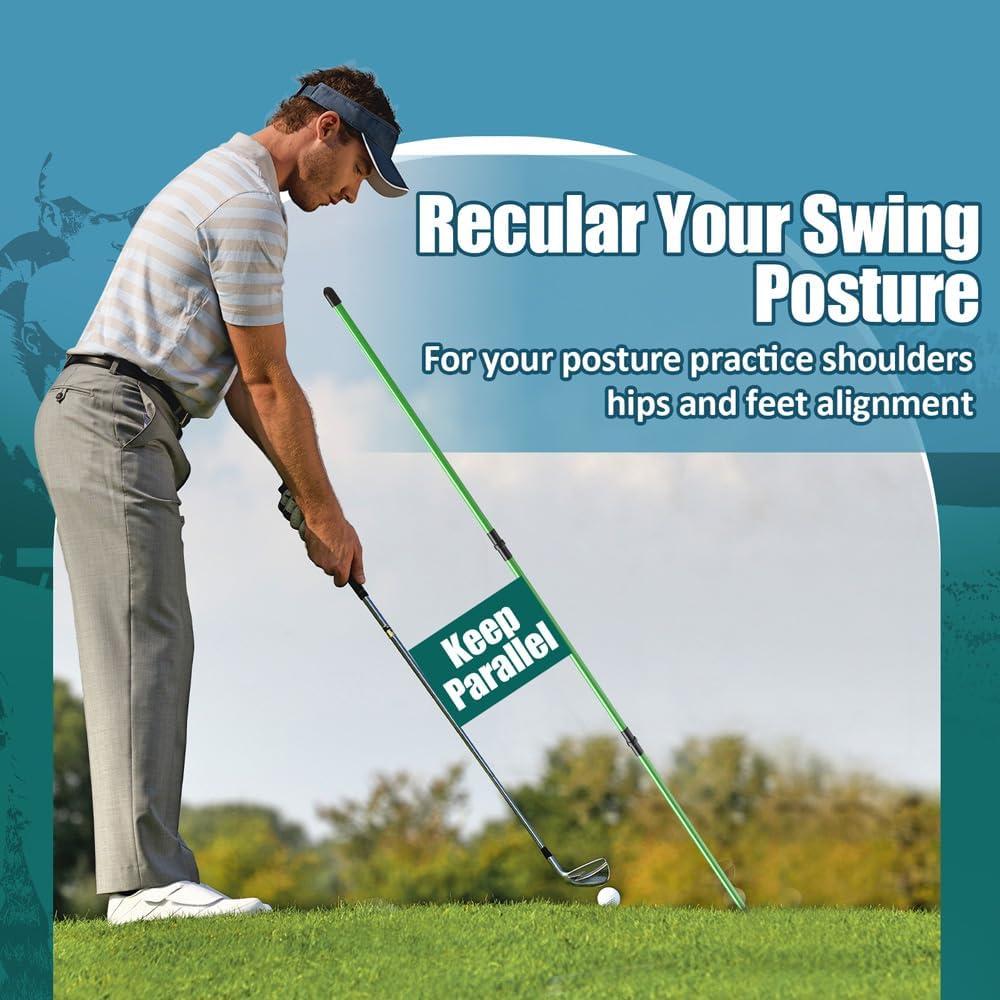 Paquete de 2 Palos de Alineación de Golf SLinBeiBy 121.92 cm