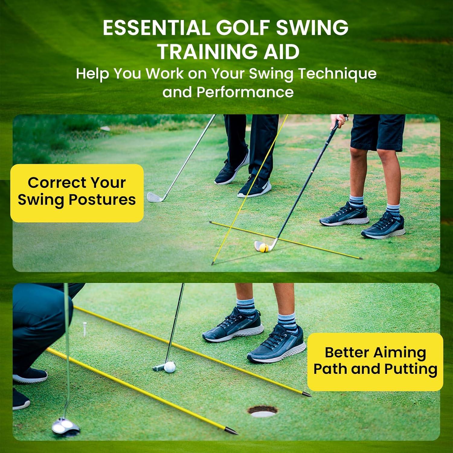 Palos de Alineación de Golf FINGER TEN 121.92 cm 3 Piezas