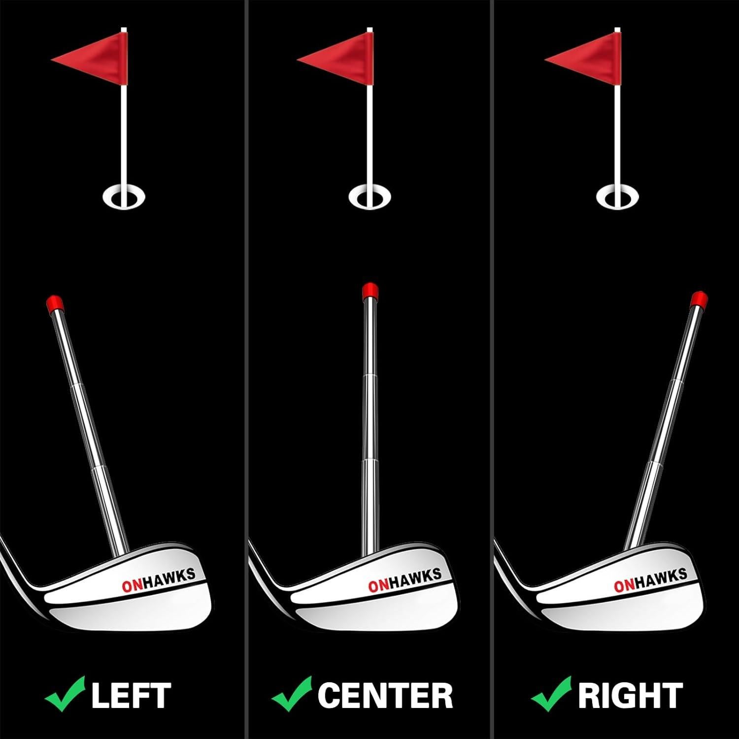 Barras de Alineación de Golf ONHAWKS - Herramienta Telescópica
