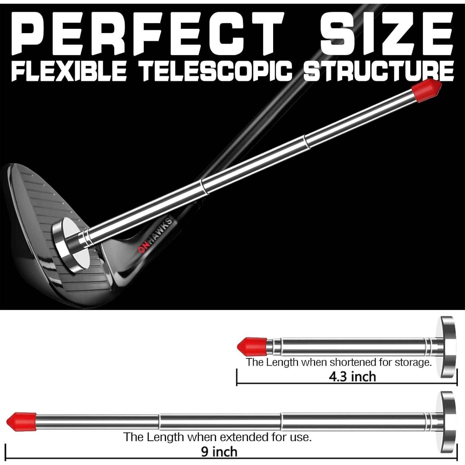 Barras de Alineación de Golf ONHAWKS - Herramienta Telescópica