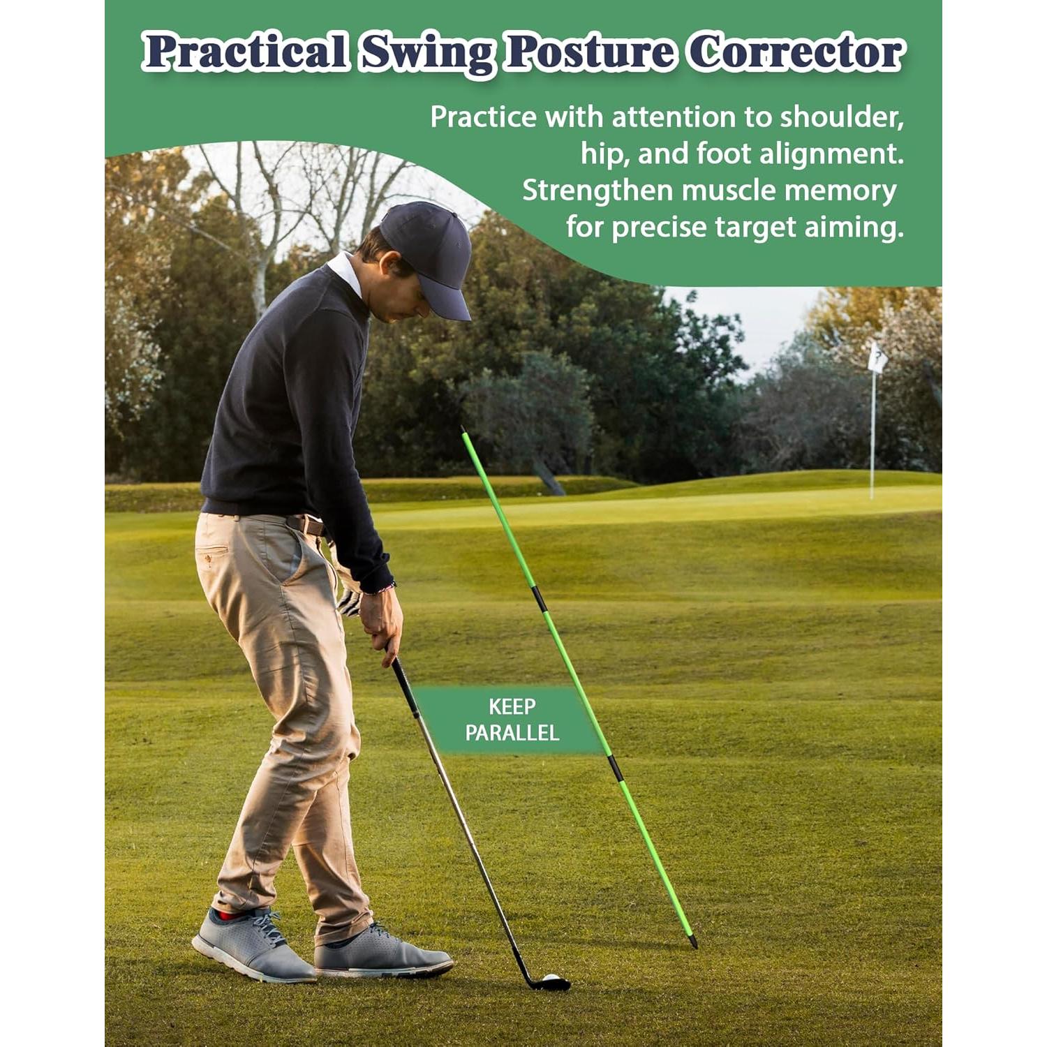 Palos de Alineación de Golf Josongslax JOSONG001 - 124 cm Plegables