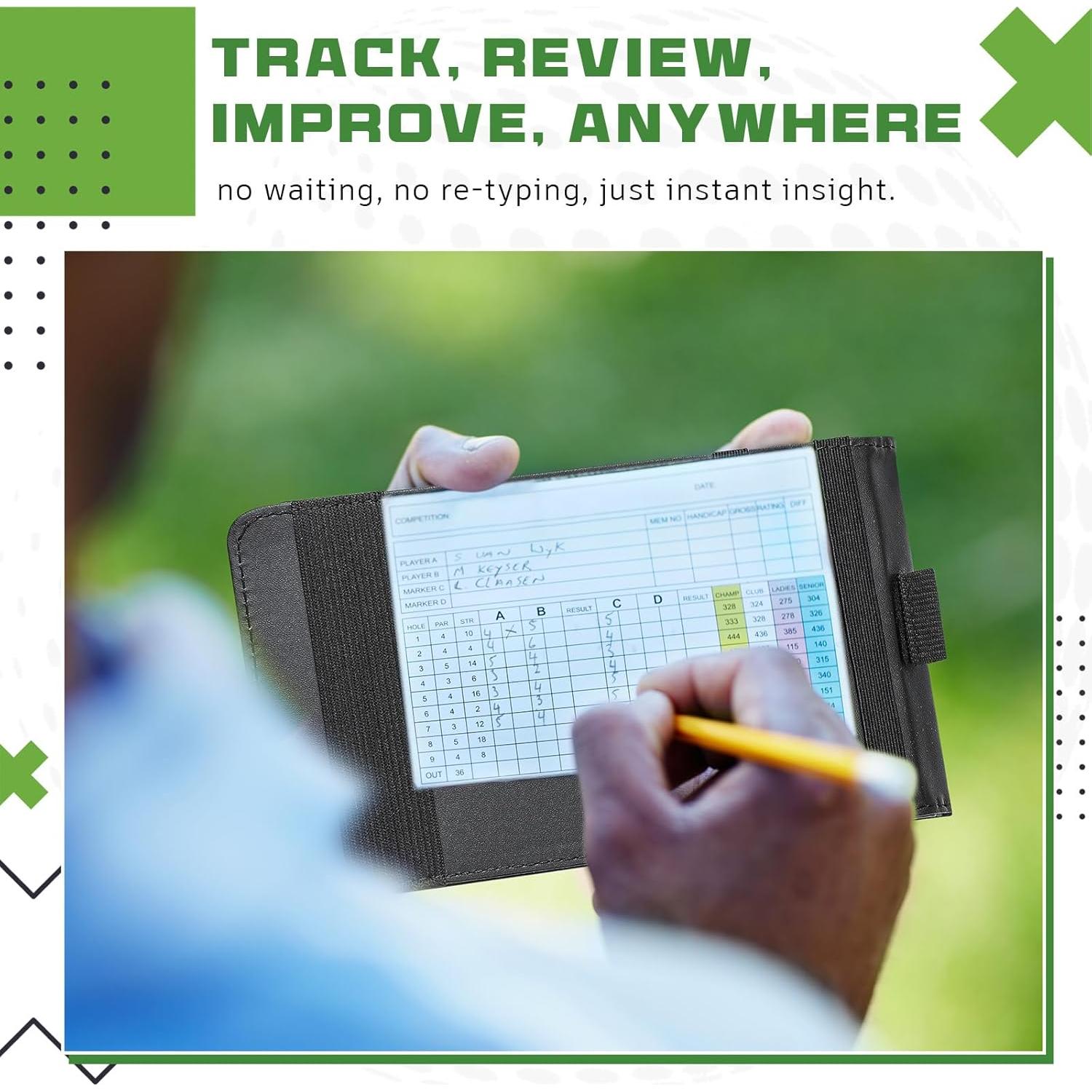 Soporte de Tarjeta de Puntuación de Golf Humyoun 2 Pcs 19.3x11.4cm