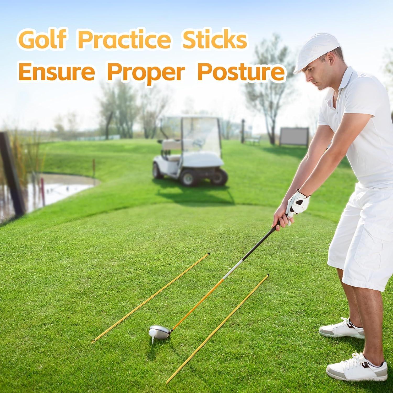 Palos de Alineación de Golf Dittoven 3 Piezas 147 cm Ajustables