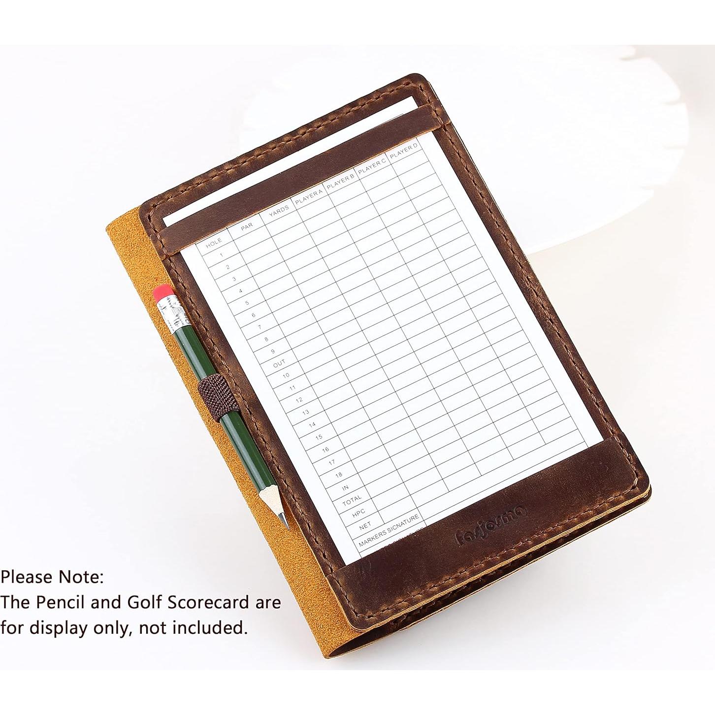 Portatarjetas de Golf de Cuero Fasjosma Vintage 17.6x12.7 cm