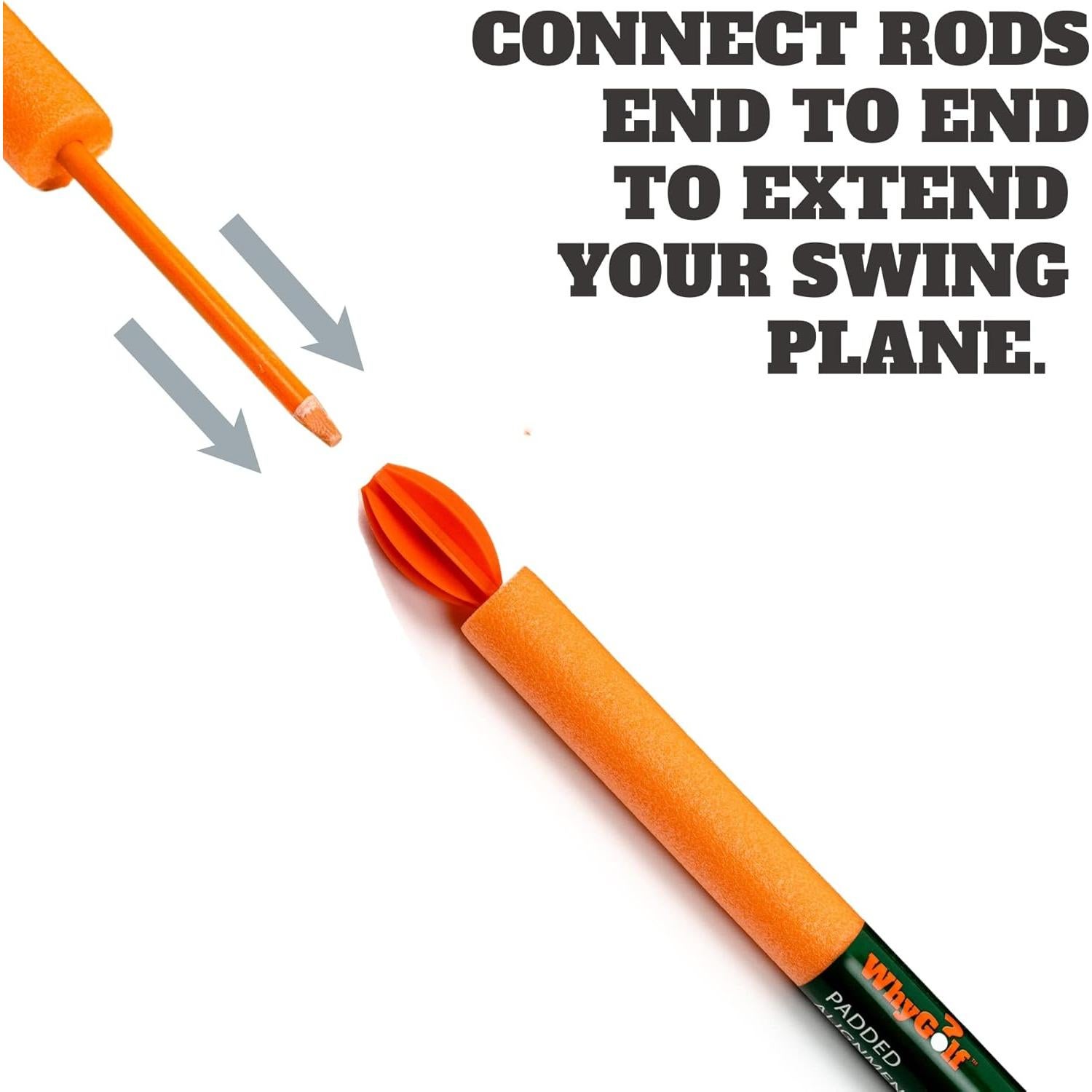 Varillas de Alineación Acolchadas WhyGolf 119 cm para Golf