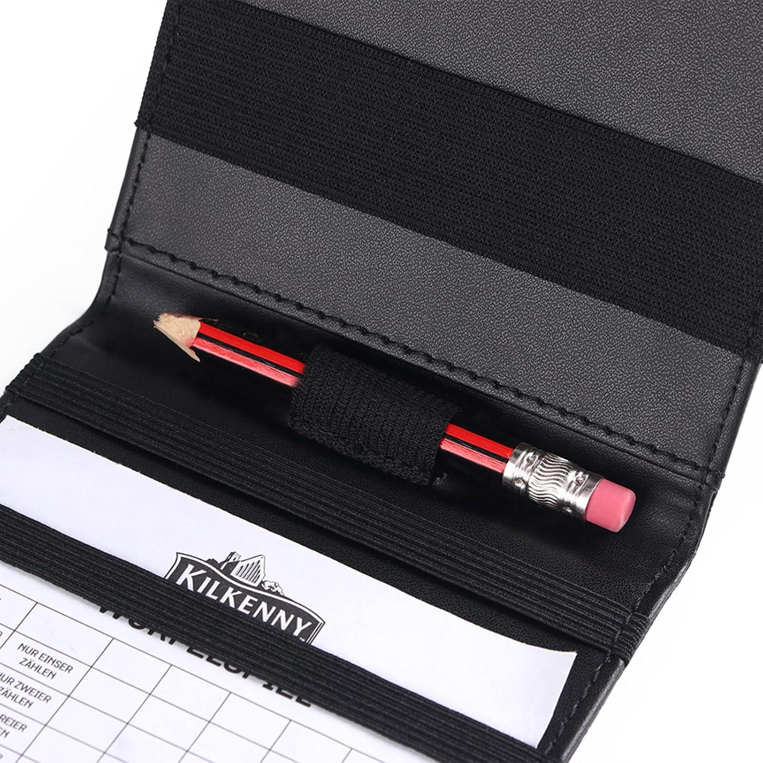 Portatarjetas de Golf de Cuero E.XINI GOLFJFB-BLACK Grande