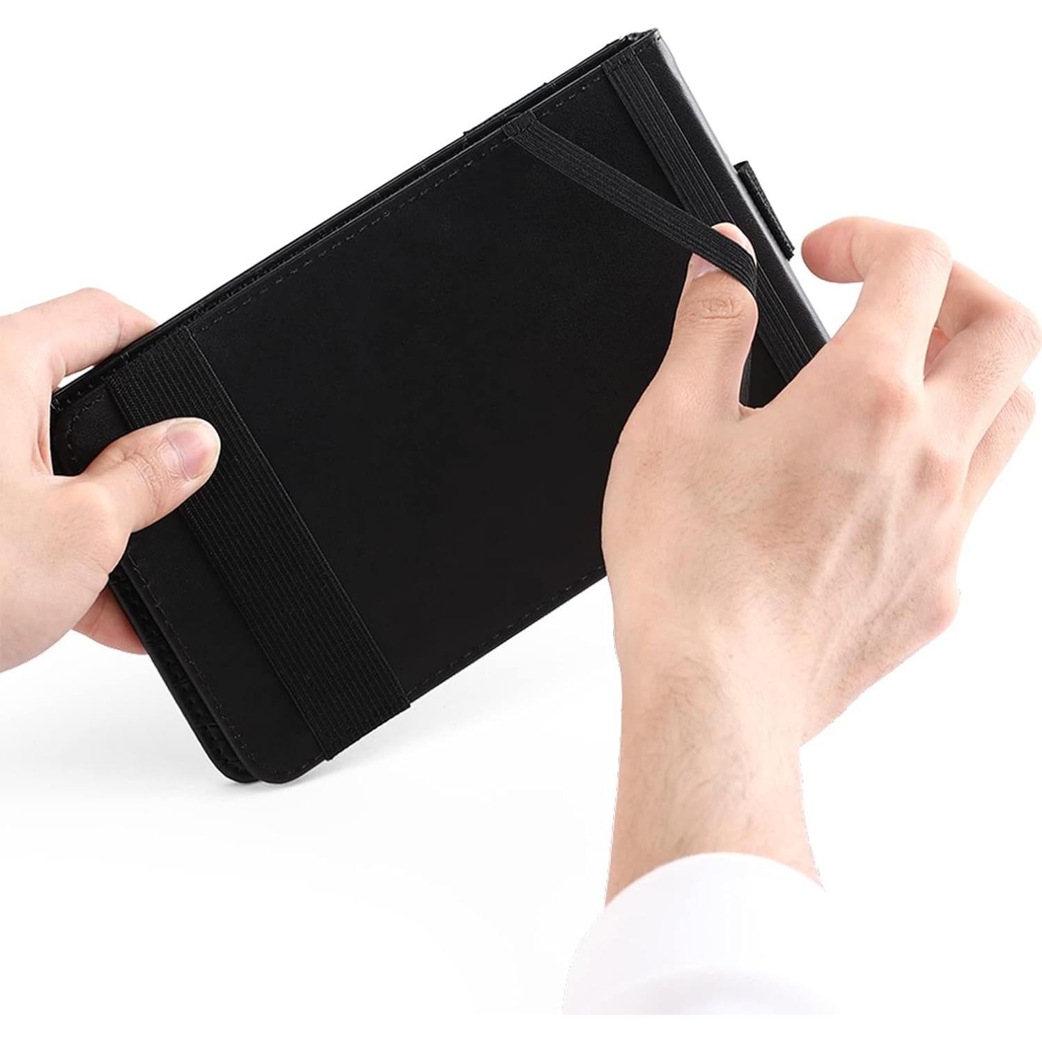 Portatarjetas de Golf de Cuero E.XINI GOLFJFB-BLACK Grande