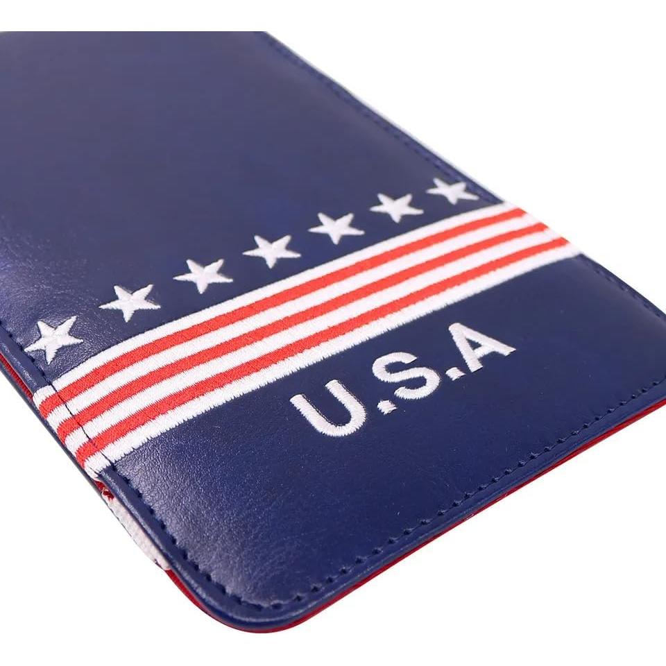 Porta Tarjeta de Golf Genérico - Cubierta de Cuero Sintético EE. UU.