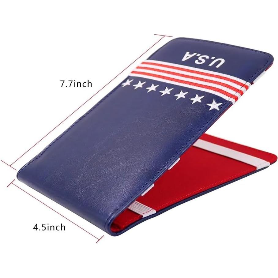 Porta Tarjeta de Golf Genérico - Cubierta de Cuero Sintético EE. UU.