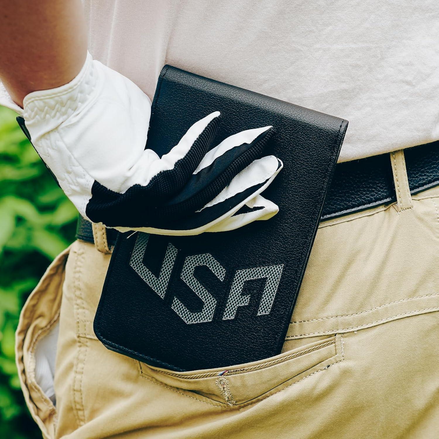 Portatarjetas de Golf LZFAN con Funda para Libro de Distancias