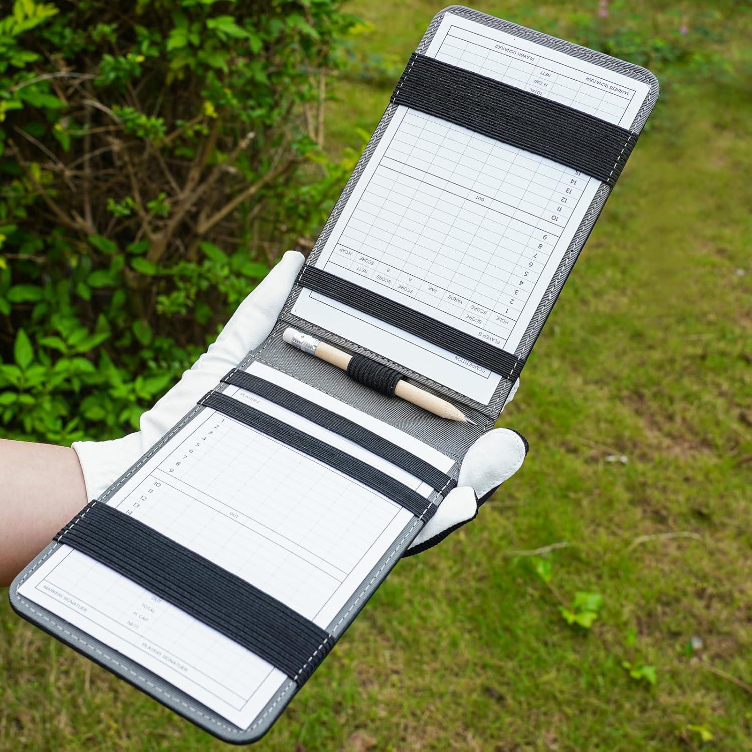 Portatarjetas de Golf LZFAN con Funda para Libro de Distancias