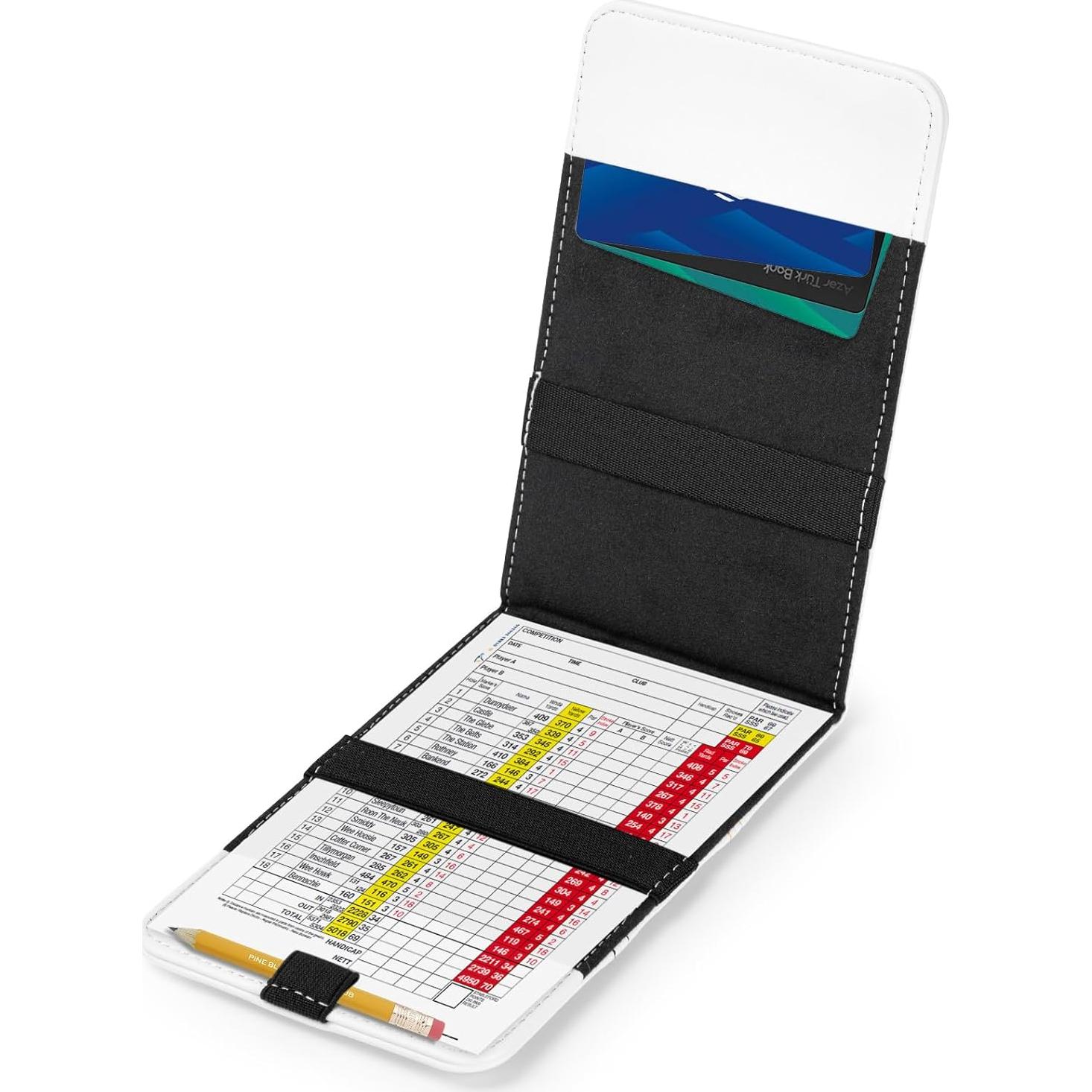 Cubierta de Portatarjetas de Golf Aliennana Birdie Cuero 18.4x10.8cm