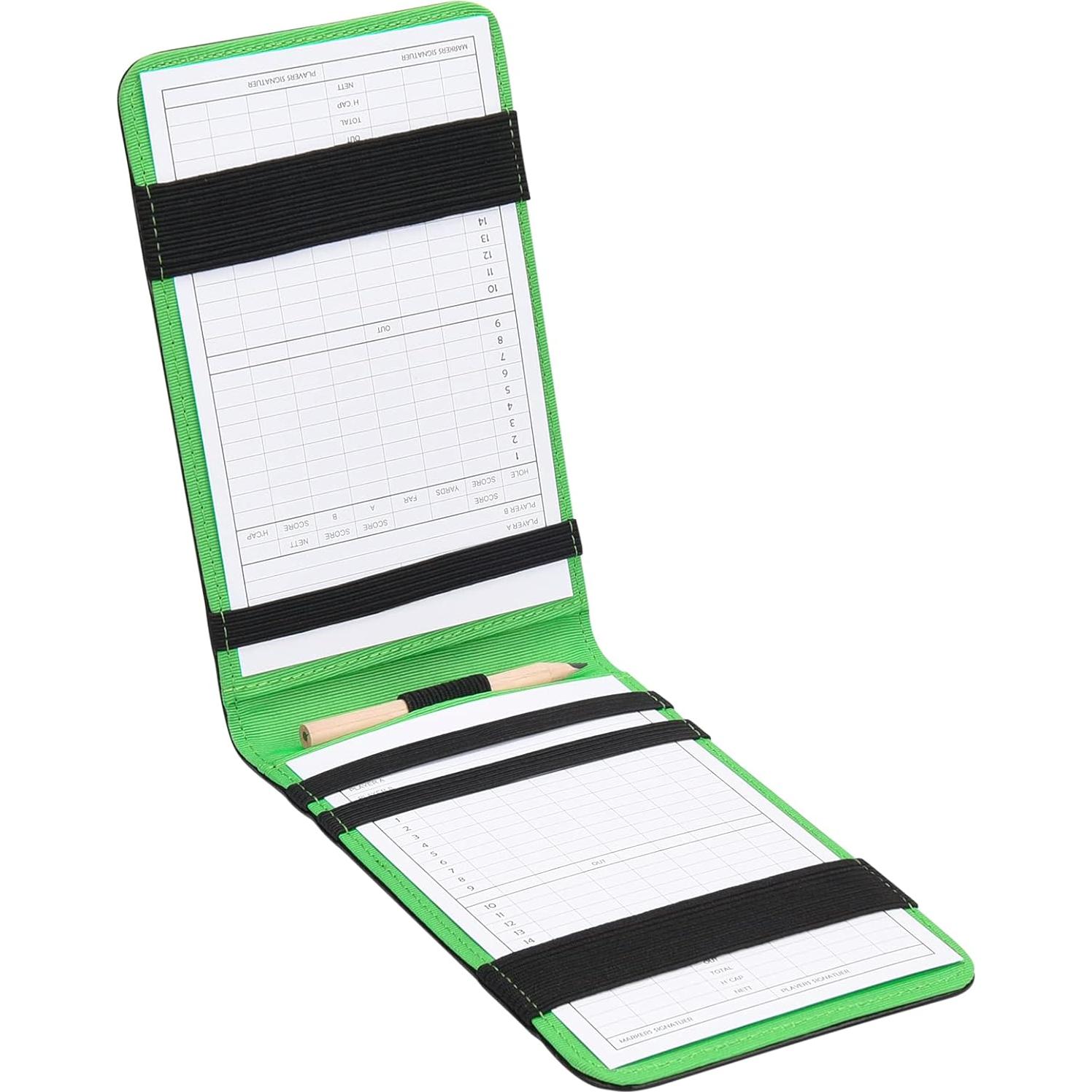 Cubierta de Tarjeta de Puntuación de Golf Big Teeth - Trébol Negro