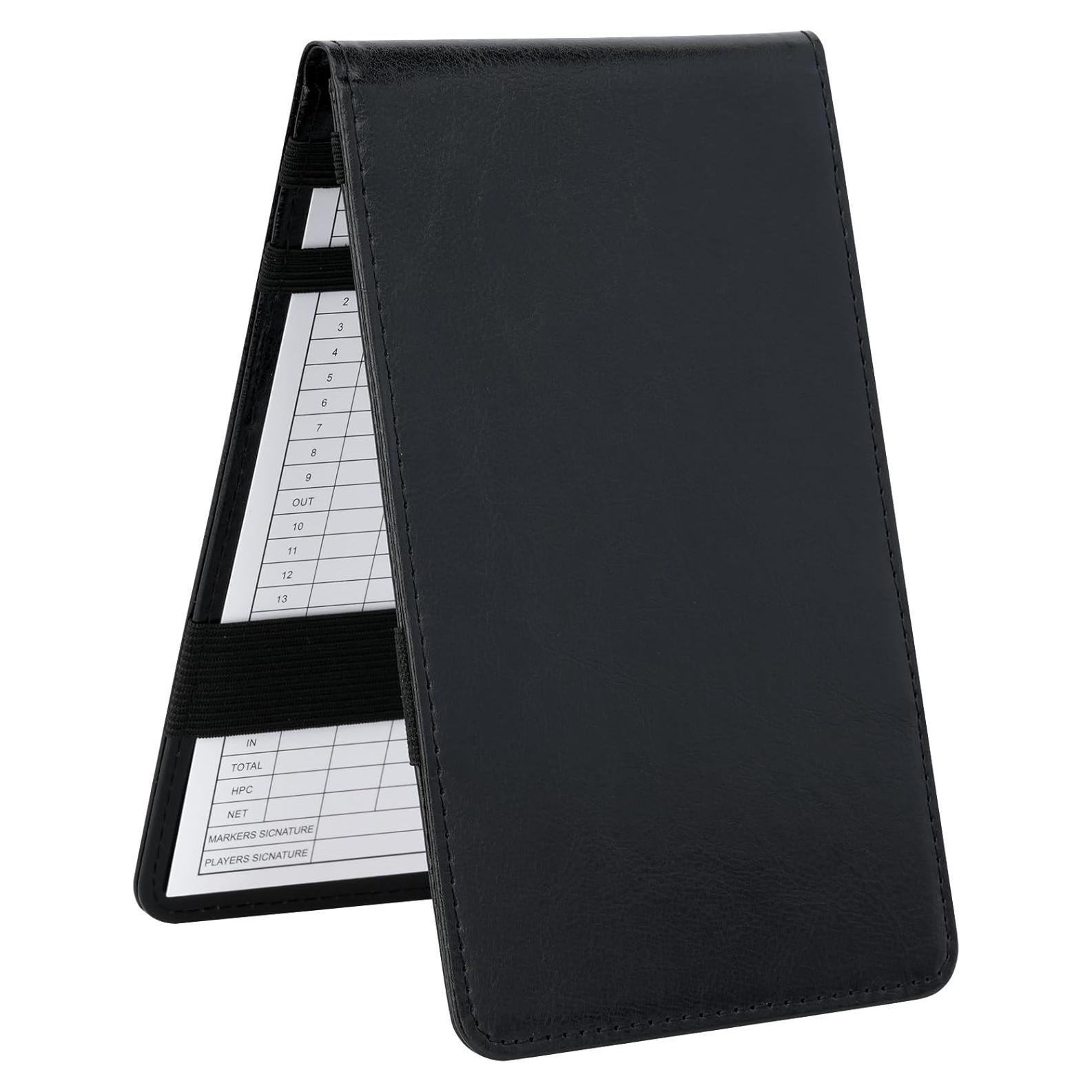 Portatarjetas de Golf QSYZAIL de Cuero PU con 2 Tarjetas